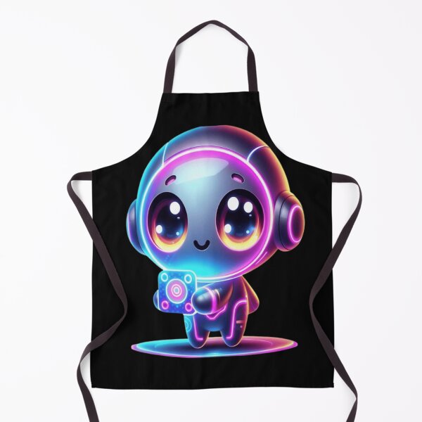 Item preview, Kawaii Neon Glow Robot Sticker – Cute Futuristic AI Character designed and sold by MoDiga.