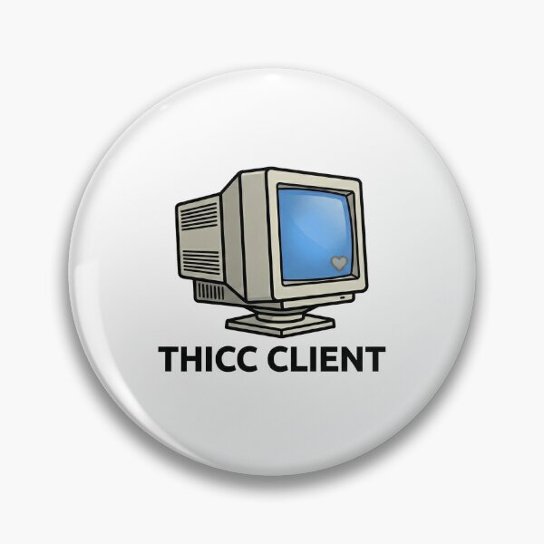 Item preview, Thicc Client - Retro CRT Computer Tech designed and sold by GEEKEASY.