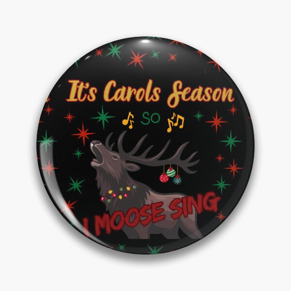 Item preview, 'It's Carol Season So I Moose Sing!' - Funny Christmas Gift  designed and sold by AtushaSpark.