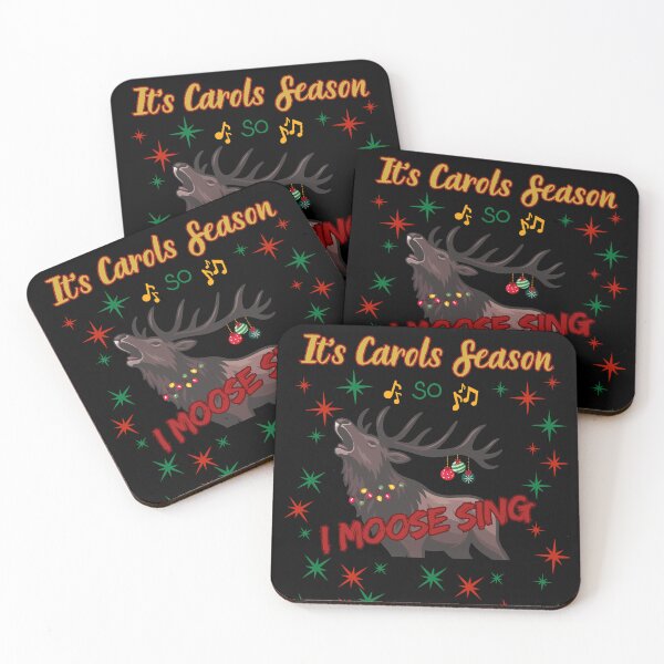 Item preview, 'It's Carol Season So I Moose Sing!' - Funny Christmas Gift  designed and sold by AtushaSpark.