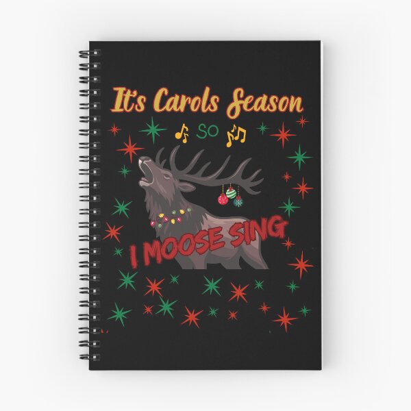Item preview, 'It's Carol Season So I Moose Sing!' - Funny Christmas Gift  designed and sold by AtushaSpark.