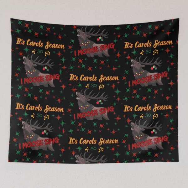 Item preview, 'It's Carol Season So I Moose Sing!' - Funny Christmas Gift  designed and sold by AtushaSpark.