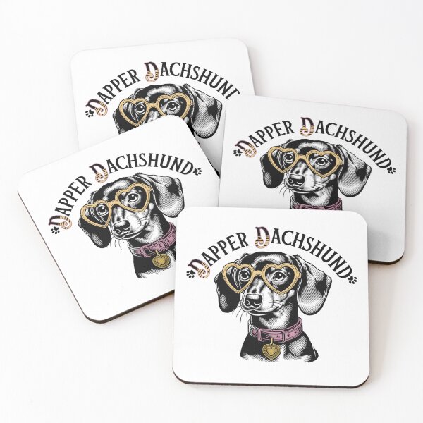 Artikelvorschau, Stilvoller Hundeprint „Dapper Dachshund“. entworfen und verkauft von KojourinArt.