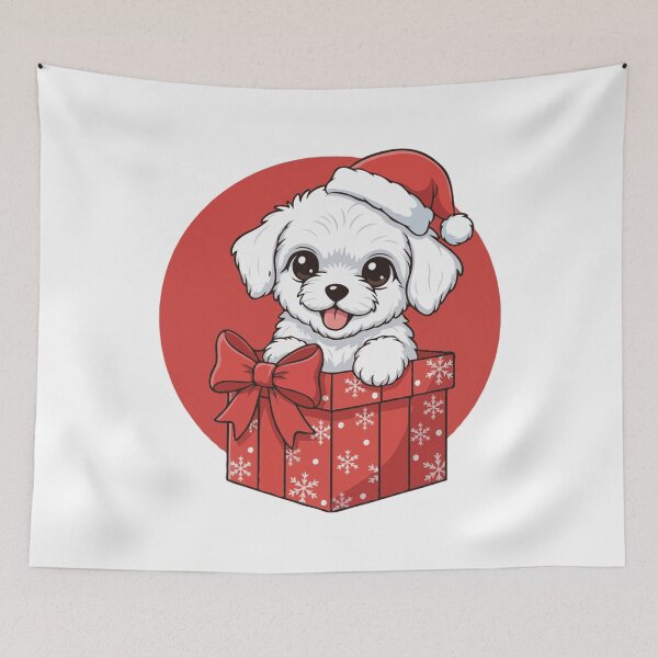 Item preview, Cute Teacup Poodle Puppy Christmas Gift - Dog Lovers.png designed and sold by The Real Life Symphony.