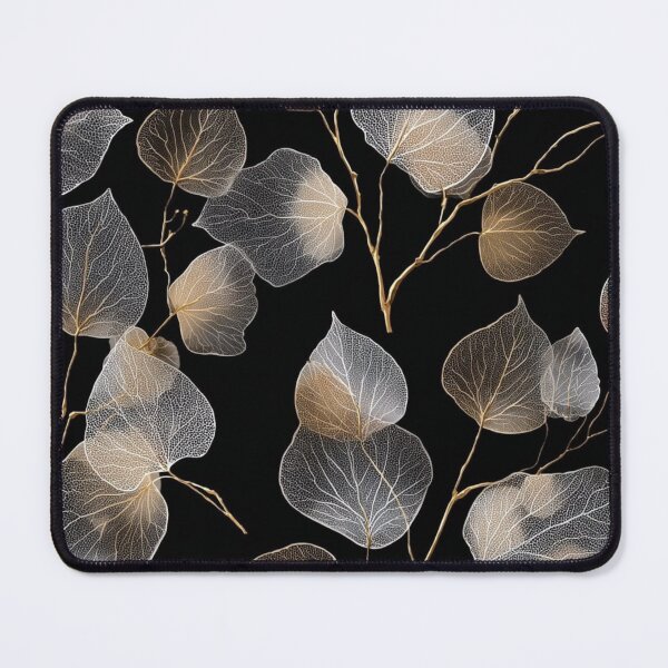 Item preview, Frosted leaves with golden accent designed and sold by Lol&love.