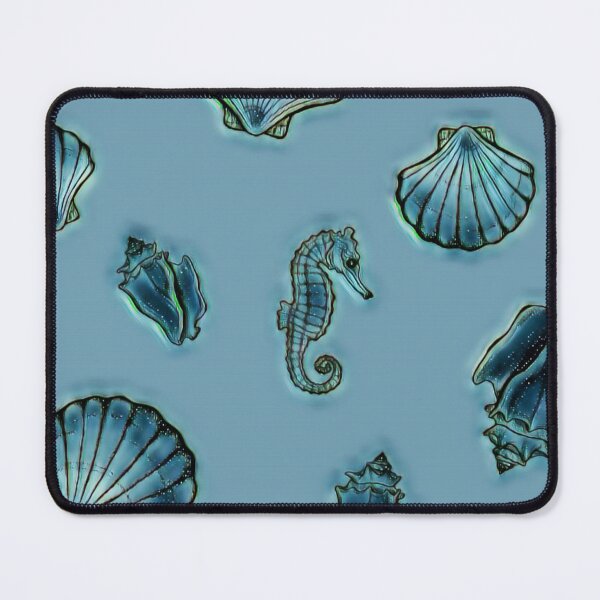 Item preview, Sea horse and seashells designed and sold by OnaleeNicklinArt.