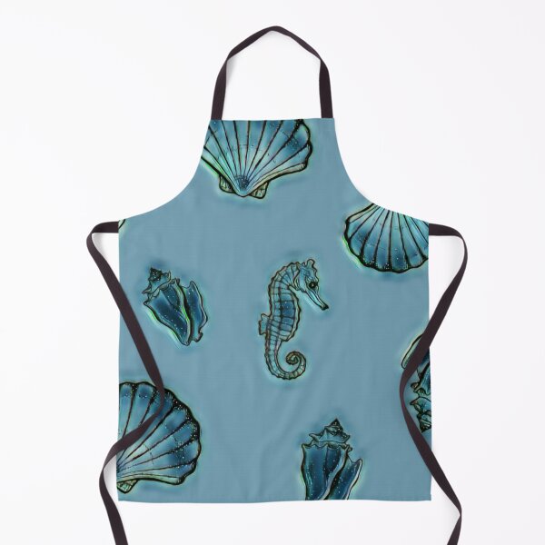 Item preview, Sea horse and seashells designed and sold by OnaleeNicklinArt.