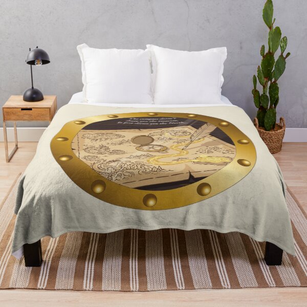 Item preview, The Honest Compass: "Just Shows the North" Porthole designed and sold by CaptainSeren.