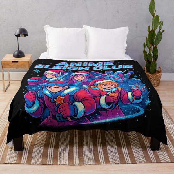 Item preview, Anime Sleigh Club – Neon Anime Christmas Team Design designed and sold by AddictiveDesign.