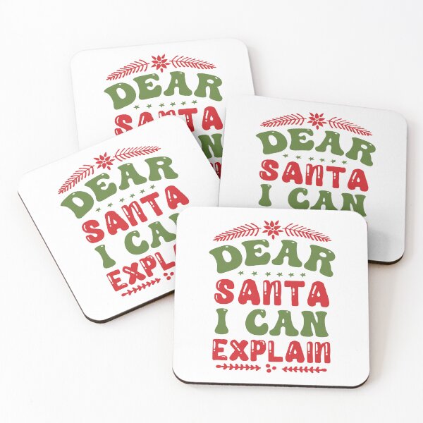 Item preview, Dear Santa I Can Explain - Funny Naughty List Christmas Slogan designed and sold by FuzionRaptor.