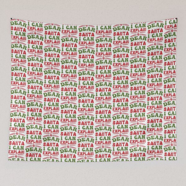 Item preview, Dear Santa I Can Explain - Funny Naughty List Christmas Slogan designed and sold by FuzionRaptor.