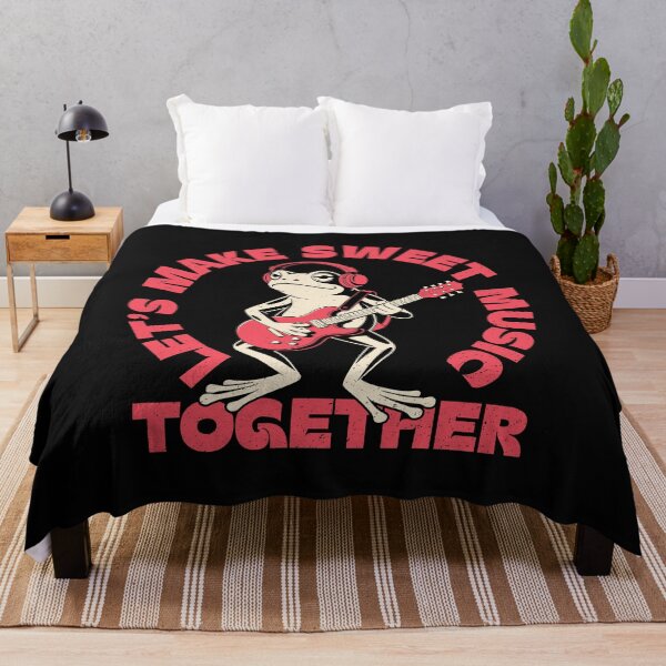 Item preview, Let’s Make Sweet Music Together – Cool Frog Guitarist Design designed and sold by TipTop GFX.