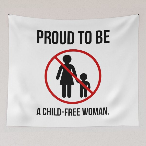 Item preview, Proud to be a child-free woman. designed and sold by Rachel the Artist .
