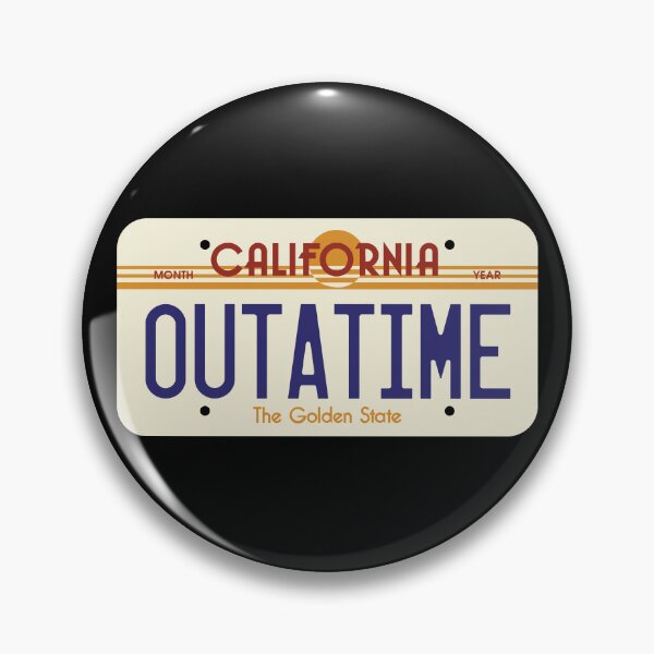 Item preview, Outatime Back to the future delorean car licence plate designed and sold by Captain Banjo.