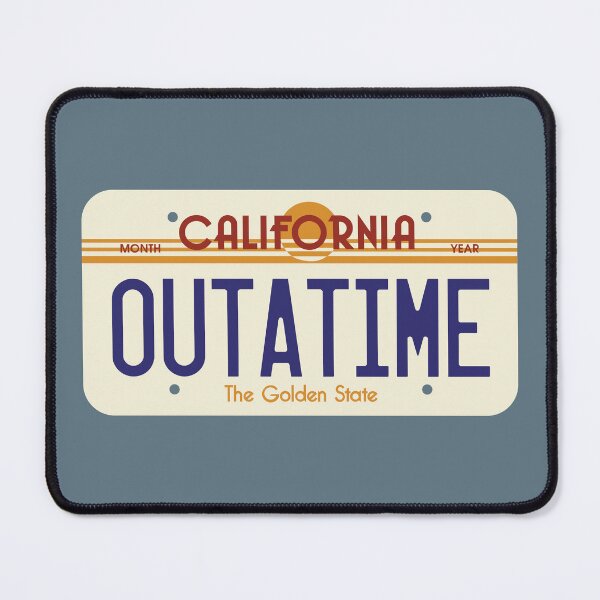 Item preview, Outatime Back to the future delorean car licence plate designed and sold by Captain Banjo.