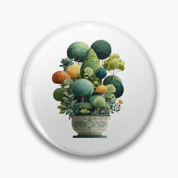 Item preview,  Elegant Botanical Topiary in Ornate Pot – Vintage Watercolor Garden Art designed and sold by PaperieJennifer.