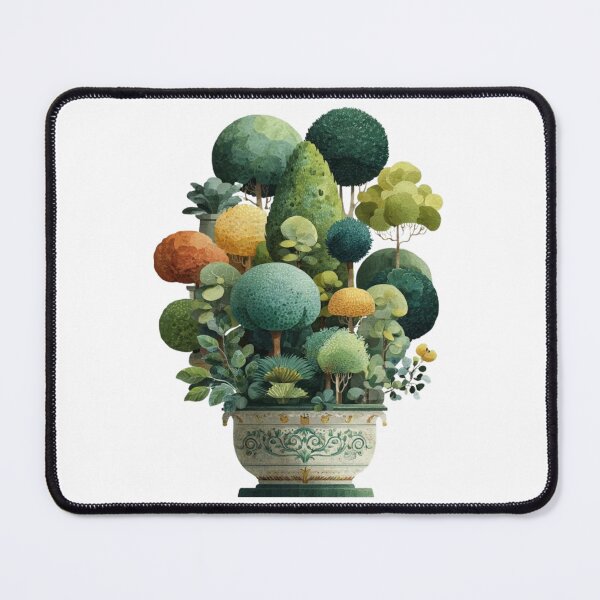 Item preview, Elegant Botanical Topiary in Ornate Pot – Vintage Watercolor Garden Art designed and sold by PaperieJennifer.