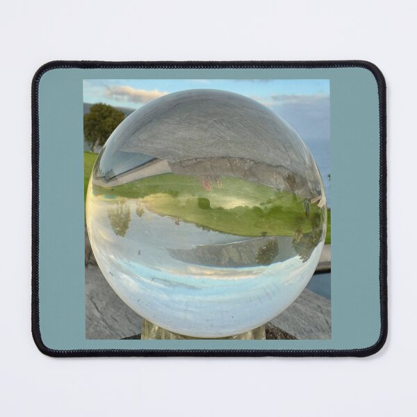 Item preview, Landscape Reflected Through Crystal Sphere designed and sold by TrisaThyme.