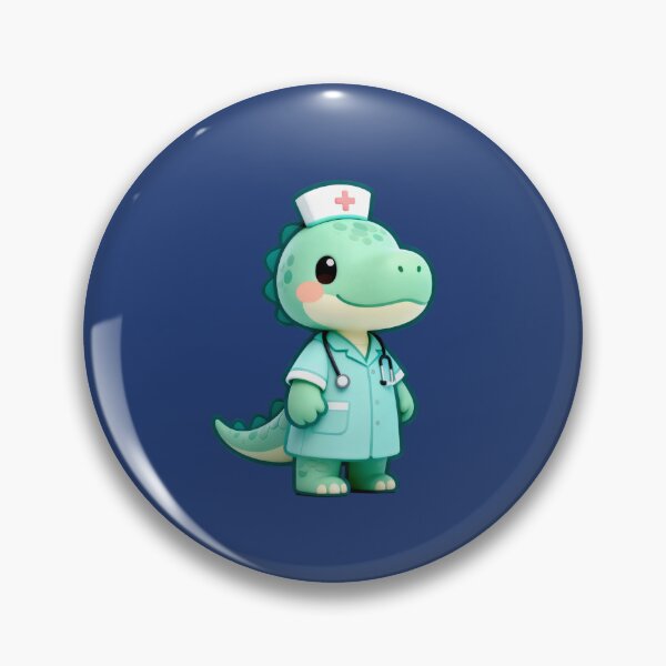 Item preview, Dino Doing Human Things - Nurse designed and sold by HappyDino Studio.