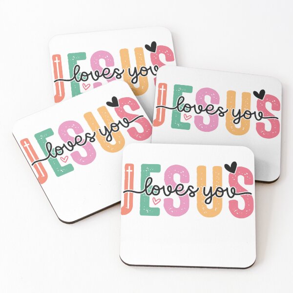 Item preview, Jesus Loves You Pastel Typography | Christian Encouragement designed and sold by Artinkcreative.