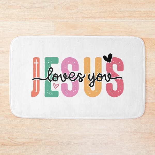 Item preview, Jesus Loves You Pastel Typography | Christian Encouragement designed and sold by Artinkcreative.