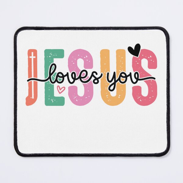 Item preview, Jesus Loves You Pastel Typography | Christian Encouragement designed and sold by Artinkcreative.