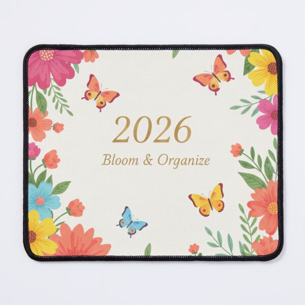 Item preview, Ultimate 2026 Aesthetic Planner | Floral Spiral Organizer designed and sold by mouhamii⭐⭐(98k).