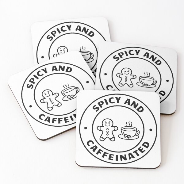 Item preview, Spicy and Caffeinated Gingerbread Coffee Lover designed and sold by GrafTeesLab.