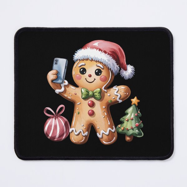 Item preview, Gingerbread Man Takes a Selfie designed and sold by jkrphoto.