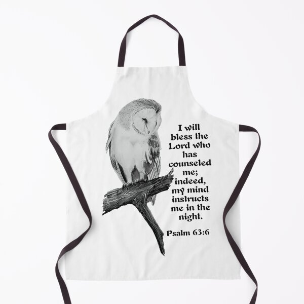 Item preview, Barn owl with Bible verse designed and sold by OnaleeNicklinArt.