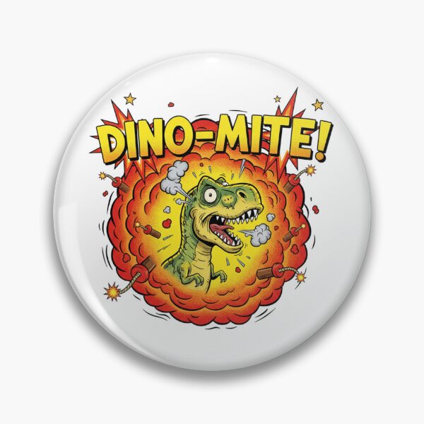 Item preview, Dino-Mite Explosion T-Rex – Funny Cartoon Dinosaur Design designed and sold by DinoPrints-shop.