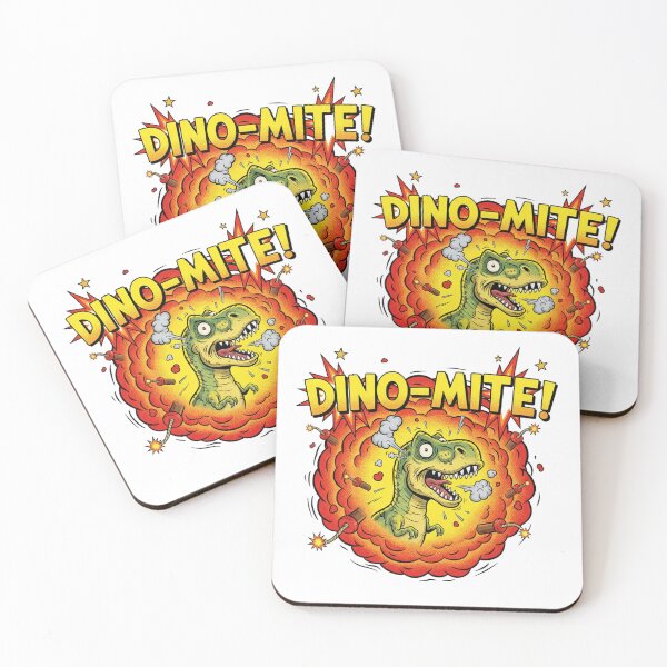 Item preview, Dino-Mite Explosion T-Rex – Funny Cartoon Dinosaur Design designed and sold by DinoPrints-shop.