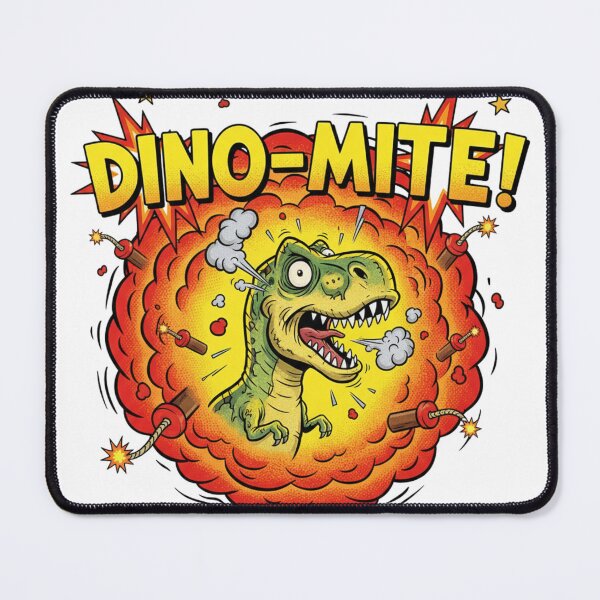 Item preview, Dino-Mite Explosion T-Rex – Funny Cartoon Dinosaur Design designed and sold by DinoPrints-shop.
