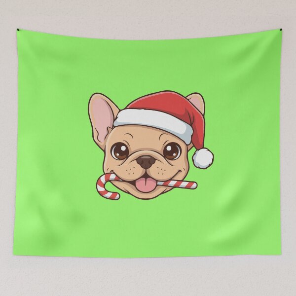 Item preview, Cute French Bulldog Christmas Candy Cane - Dog Lovers designed and sold by The Real Life Symphony.