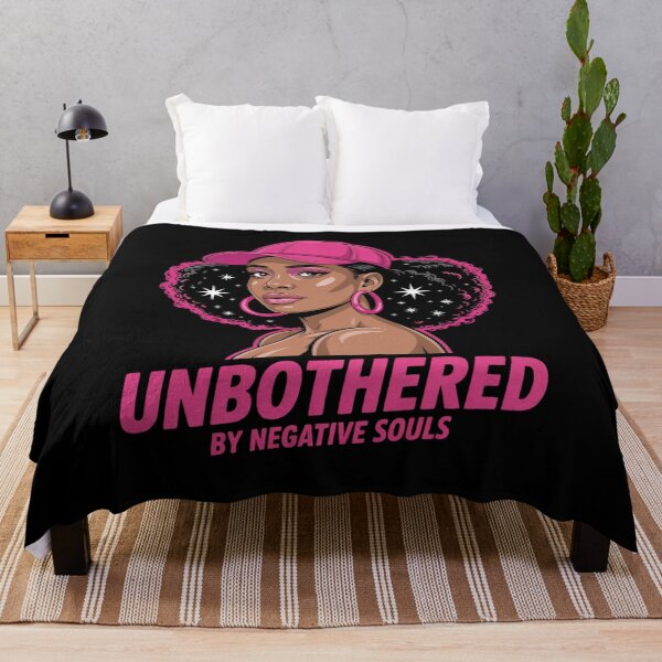 Item preview, African American Afro Queen Sassy Black Woman Unbothered  designed and sold by HollyBellArtSte.