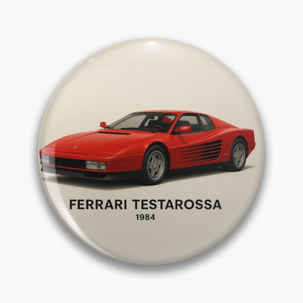 Artikelvorschau, Ferrari Testarossa 1984 – Art-Deco-Retro-Sportposter entworfen und verkauft von Design4AllThings.