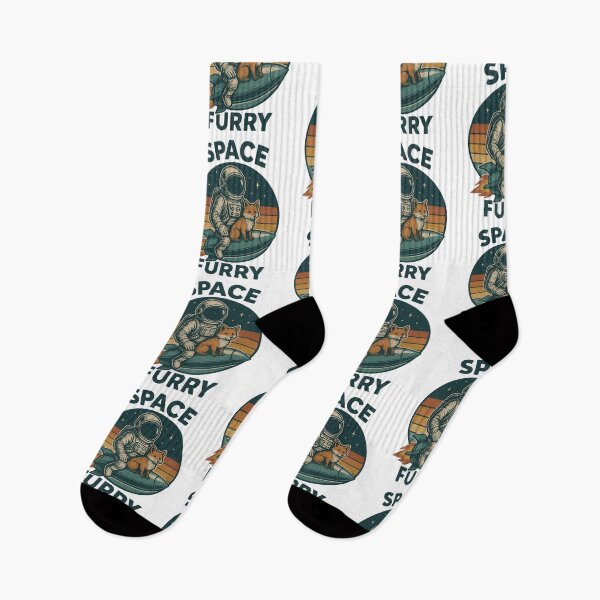Item preview, Space Furry - Retro Space Astronaut With Fox - Vintage Furry Rocket Adventure | Cute Cosmic Animal Sci-Fi Art designed and sold by BrainBubbleArt.