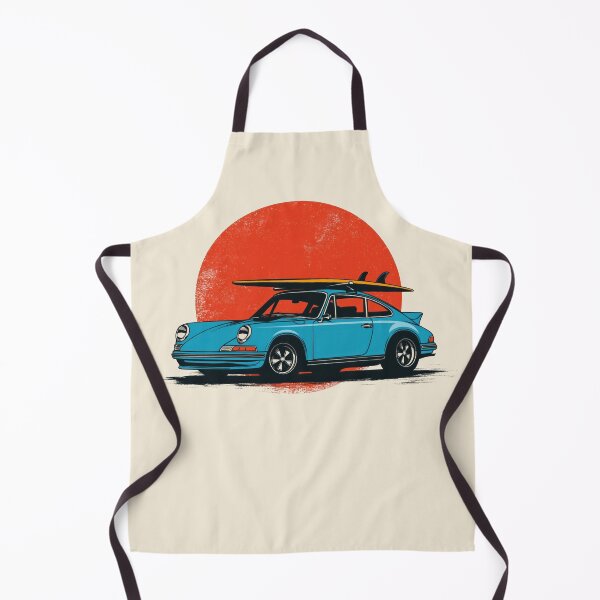 Item preview, Essential Vintage Blue Sports car 911 964 summer surfs up illustration designed and sold by blackdogshop.