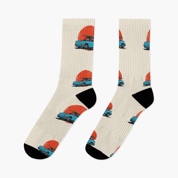 Item preview, Essential Vintage Blue Sports car 911 964 summer surfs up illustration designed and sold by blackdogshop.