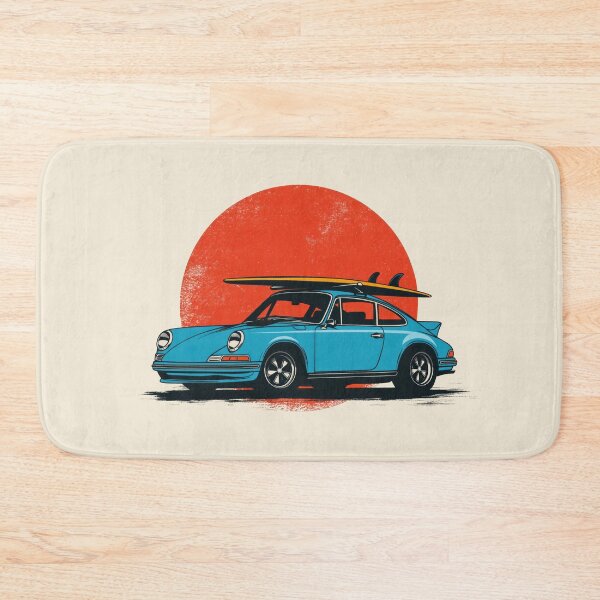Item preview, Essential Vintage Blue Sports car 911 964 summer surfs up illustration designed and sold by blackdogshop.