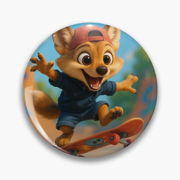 Item preview, Skater Golden Jackal designed and sold by Sillytoe.