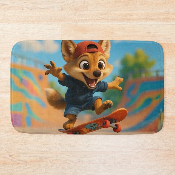 Item preview, Skater Golden Jackal designed and sold by Sillytoe.