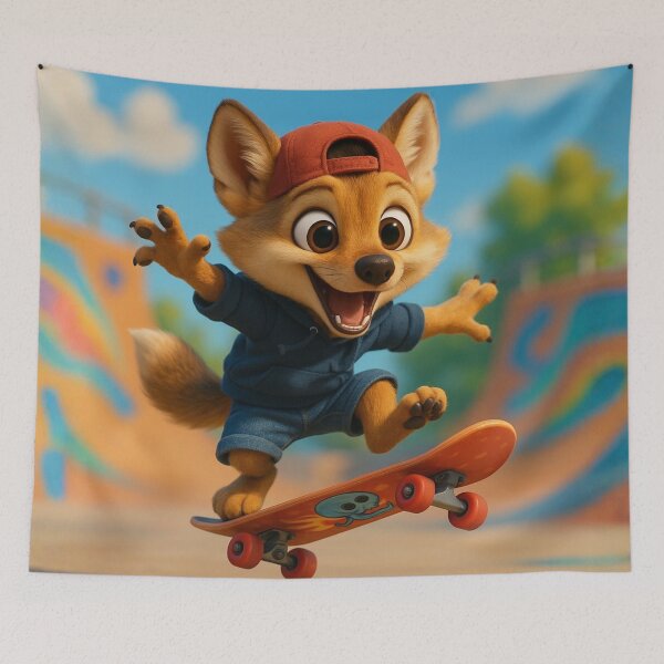 Item preview, Skater Golden Jackal designed and sold by Sillytoe.
