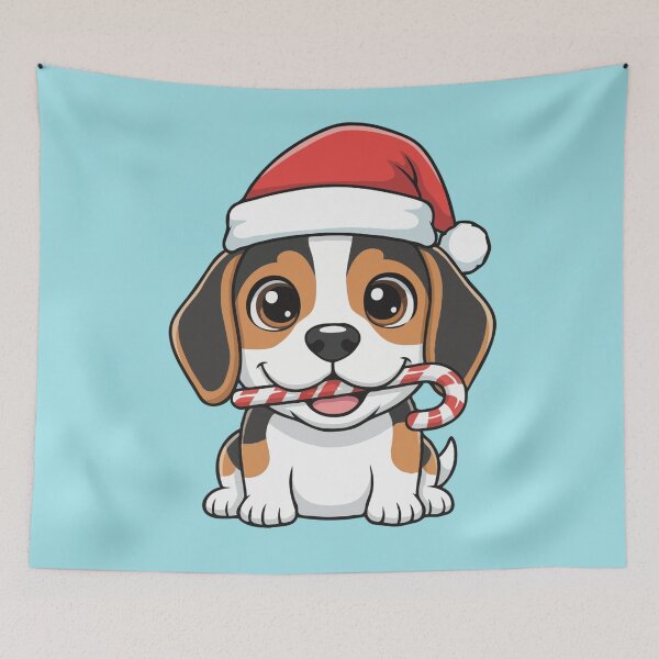 Item preview, Cute Beagle Christmas Candy Cane - Dog Lovers designed and sold by The Real Life Symphony.
