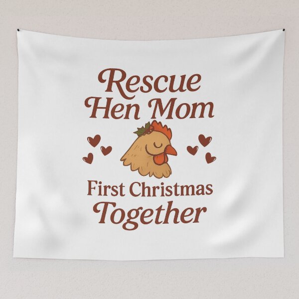 Item preview, Rescue Hen Mom First Christmas Design designed and sold by Meandmyshop.