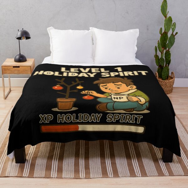 Item preview, Level 1 Holiday Spirit – Low XP Christmas Gamer Mood designed and sold by AddictiveDesign.
