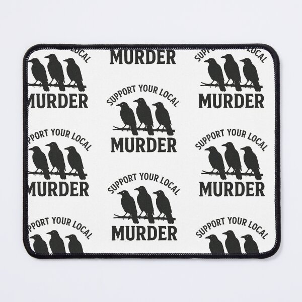 Item preview, Support Your Local Murder Of Crows | Funny Goth Raven Lover Gift | Vintage Birdwatcher Aesthetic designed and sold by MoStorish.