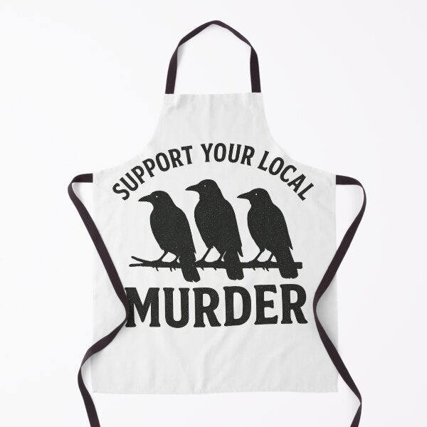 Item preview, Support Your Local Murder Of Crows | Funny Goth Raven Lover Gift | Vintage Birdwatcher Aesthetic designed and sold by MoStorish.