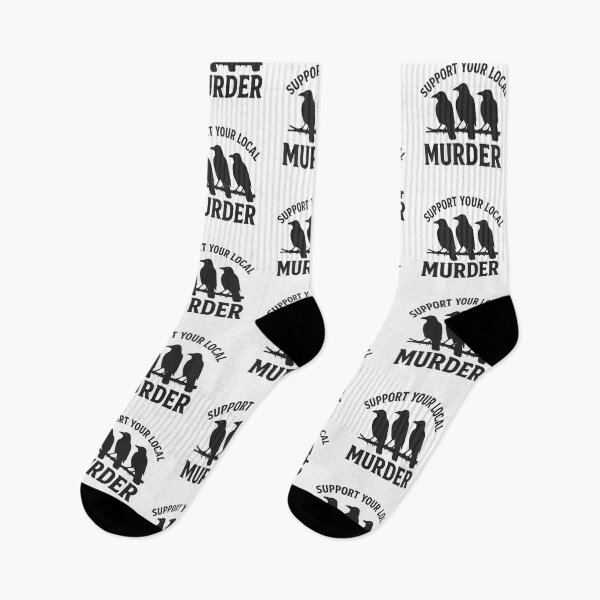 Item preview, Support Your Local Murder Of Crows | Funny Goth Raven Lover Gift | Vintage Birdwatcher Aesthetic designed and sold by MoStorish.