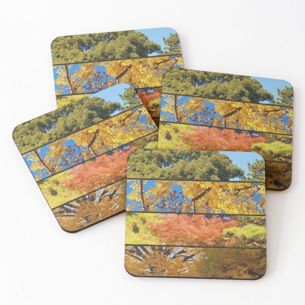Item preview, Japanese Garden collage  - autumn leaves -  fall foliage  designed and sold by TalBright.